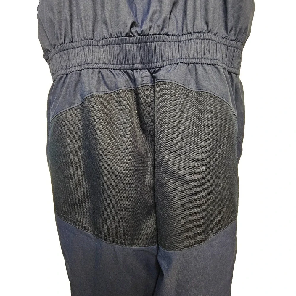 LL Bean Cold Buster Snow Bibs Youth Navy Overall Snow Pants Winter Thinsulate 12